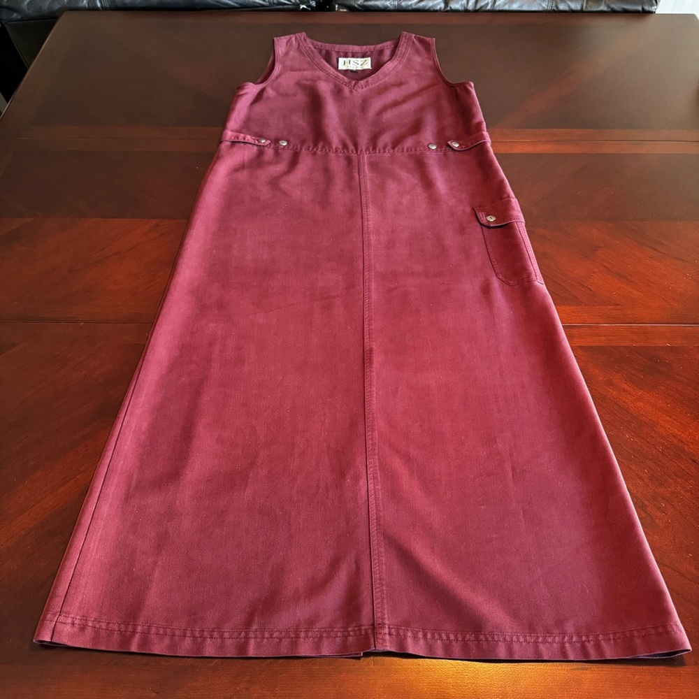 HSZ Studio Vintage Maroon Pullover Dress Size Medium